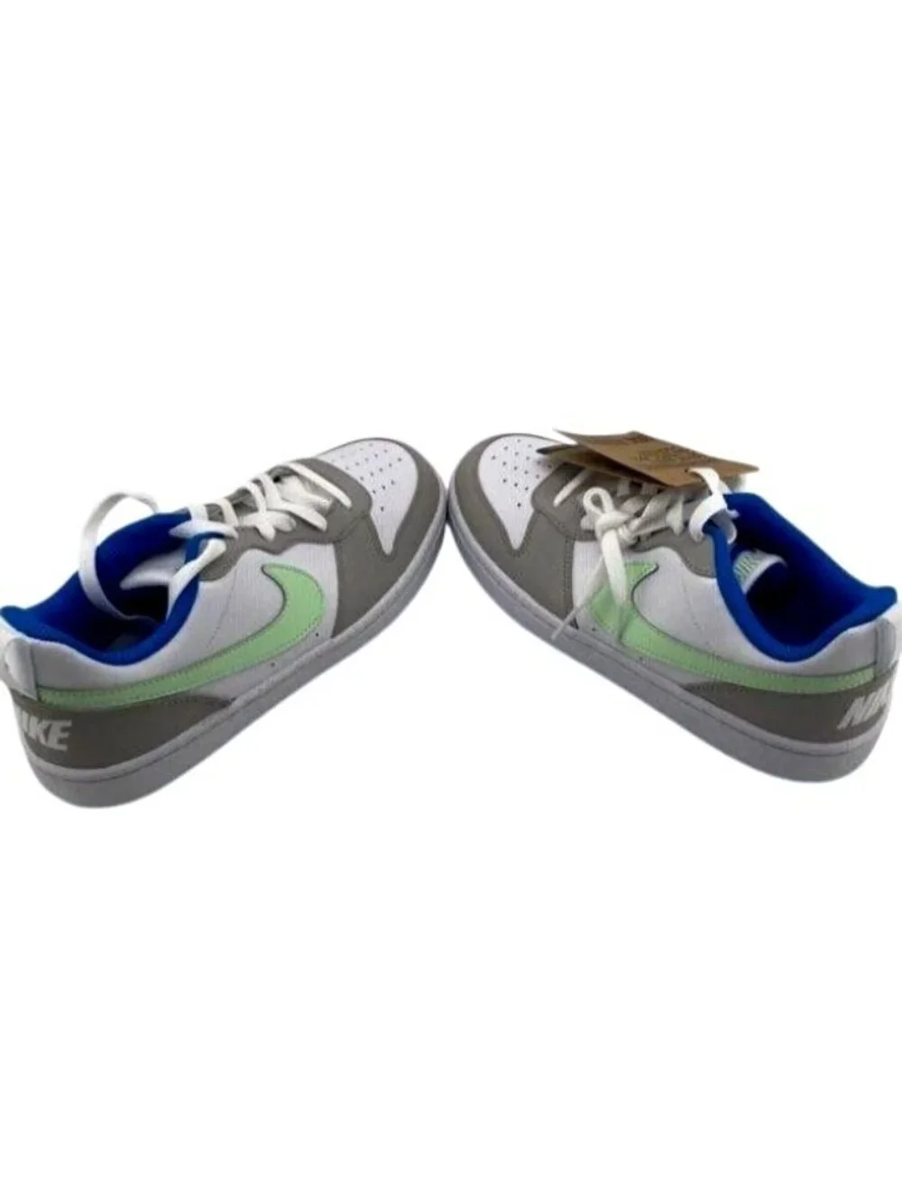Nike Court Vision White/gray/green/blue Sneaker Athletic Shoe Boys 5.5 NWT